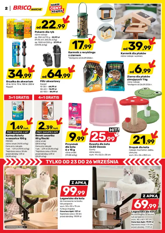 Bricomarche - gazetka promocyjna Gazetka od środy 23.09 do soboty 03.10 - strona 2