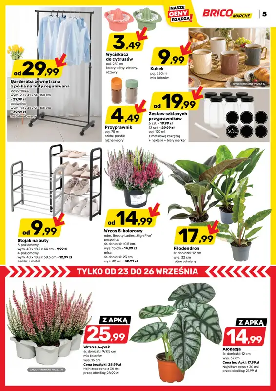 Bricomarche - gazetka promocyjna Gazetka od środy 23.09 do soboty 03.10 - strona 5