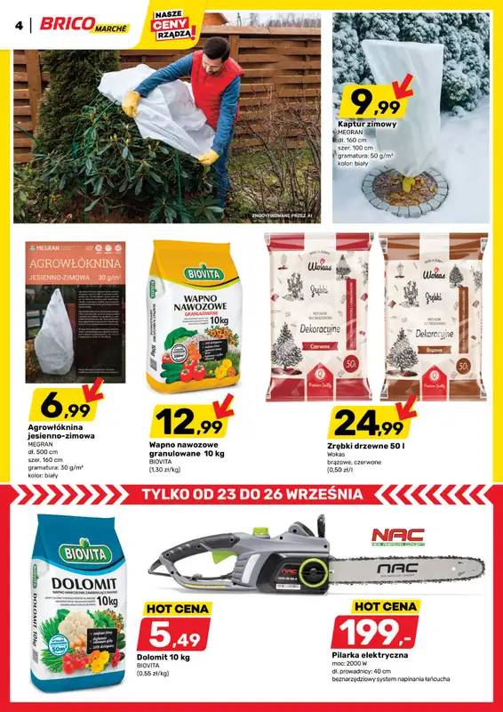 Bricomarche - gazetka promocyjna Gazetka od środy 23.09 do soboty 03.10 - strona 4