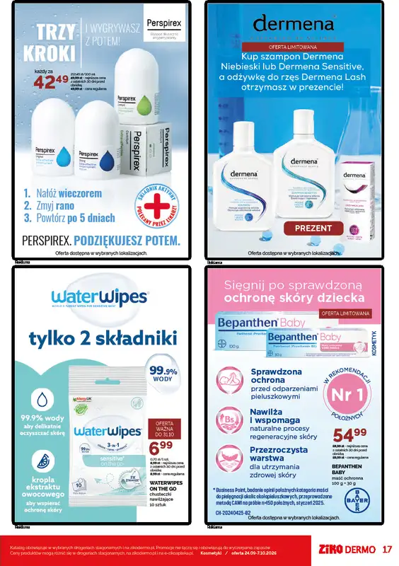 Ziko Dermo - gazetka promocyjna Gazetka od czwartku 24.09 do środy 07.10 - strona 17