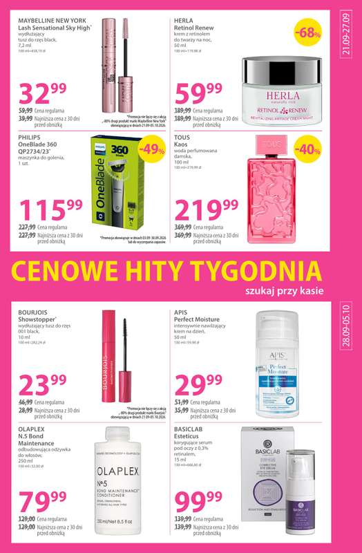 Hebe - gazetka promocyjna Gazetka od poniedziałku 21.09 do poniedziałku 05.10 - strona 15