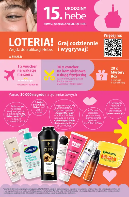 Hebe - gazetka promocyjna Gazetka od poniedziałku 21.09 do poniedziałku 05.10 - strona 10
