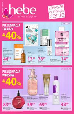 Hebe - gazetka promocyjna Gazetka od poniedziałku 21.09 do poniedziałku 05.10