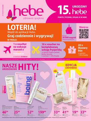 Hebe - gazetka promocyjna Ulotka od poniedziałku 21.09 do poniedziałku 05.10