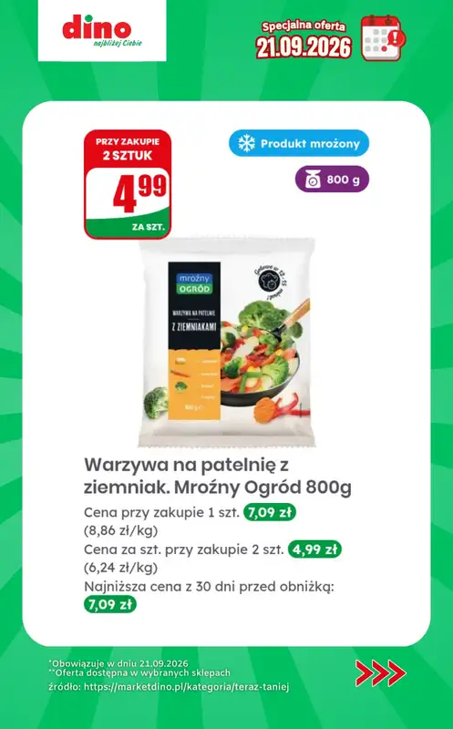 Dino - gazetka promocyjna Specjalna oferta na 21.09.2026 - promocje spoza gazetki od poniedziałku 21.09 do poniedziałku 21.09 - strona 4