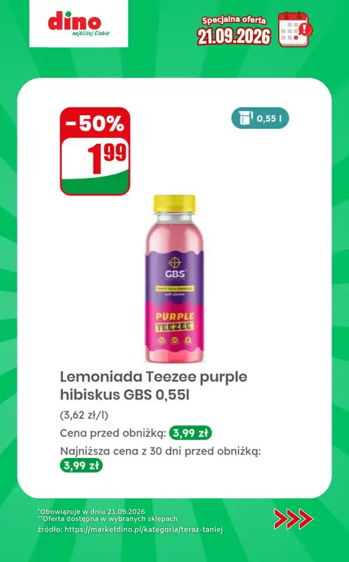 Dino - gazetka promocyjna Specjalna oferta na 21.09.2026 - promocje spoza gazetki od poniedziałku 21.09 do poniedziałku 21.09 - strona 5