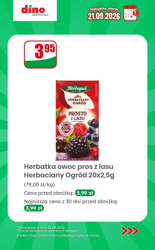 Dino - gazetka promocyjna Specjalna oferta na 21.09.2026 - promocje spoza gazetki od poniedziałku 21.09 do poniedziałku 21.09 - strona 10
