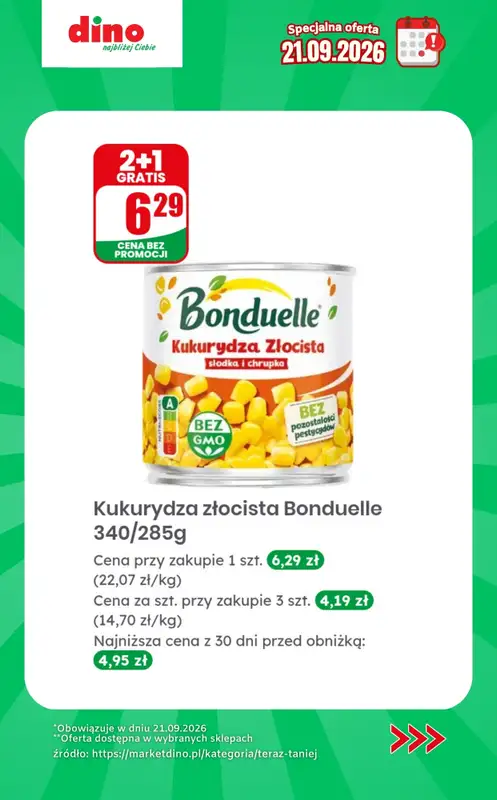 Dino - gazetka promocyjna Specjalna oferta na 21.09.2026 - promocje spoza gazetki od poniedziałku 21.09 do poniedziałku 21.09 - strona 8