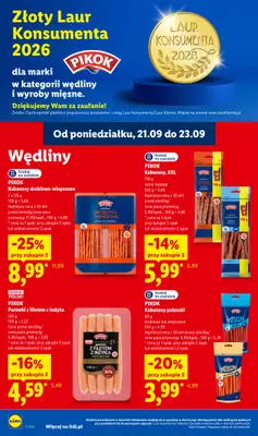 Lidl - gazetka promocyjna Oferta od poniedziałku od poniedziałku 21.09 do środy 23.09 - strona 62