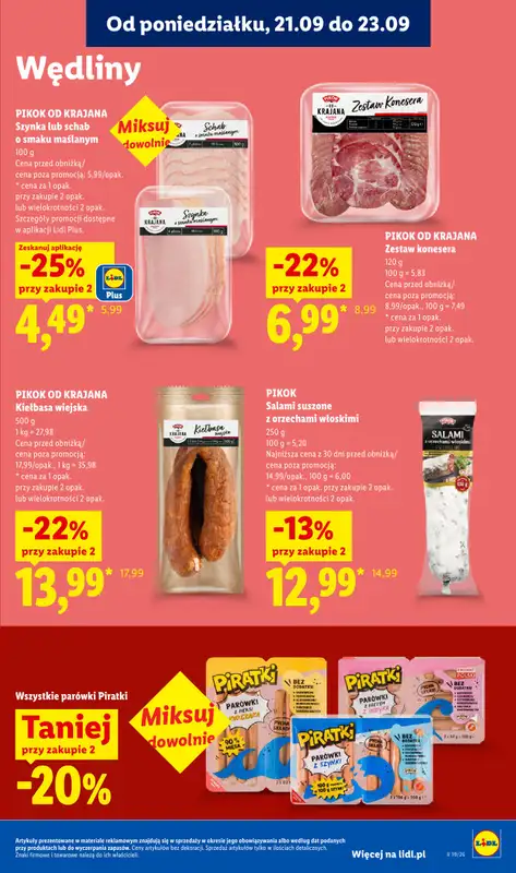 Lidl - gazetka promocyjna Oferta od poniedziałku od poniedziałku 21.09 do środy 23.09 - strona 63