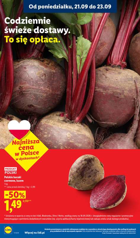 Lidl - gazetka promocyjna Oferta od poniedziałku od poniedziałku 21.09 do środy 23.09 - strona 22