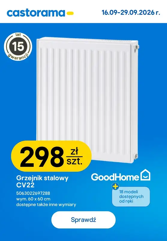 Castorama - gazetka promocyjna Najlepsze oferty od poniedziałku 21.09 do wtorku 29.09 - strona 15