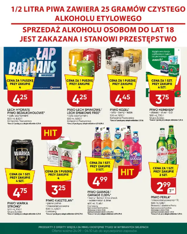 Chata Polska - gazetka promocyjna Więcej za mniej! 24.09-04.10  do niedzieli 04.10 - strona 4