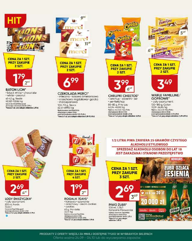 Chata Polska - gazetka promocyjna Więcej za mniej! 24.09-04.10  do niedzieli 04.10 - strona 3