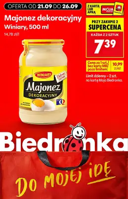 Biedronka - gazetka promocyjna Biedronkowe oszczędności od poniedziałku od poniedziałku 21.09 do soboty 26.09 - strona 6