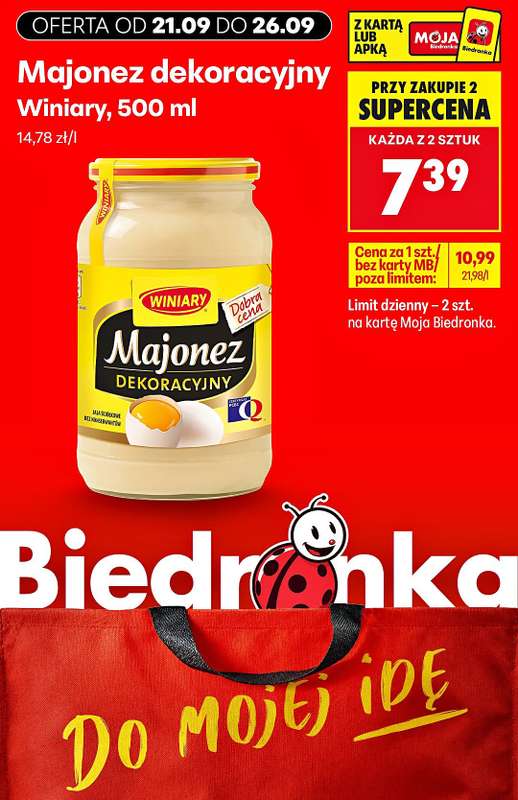 Biedronka - gazetka promocyjna Biedronkowe oszczędności od poniedziałku od poniedziałku 21.09 do soboty 26.09 - strona 6