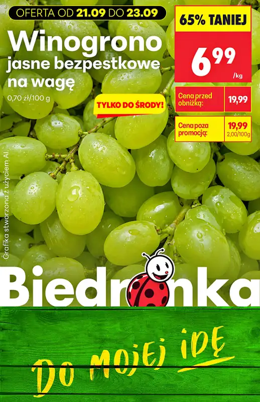 Biedronka - gazetka promocyjna Biedronkowe oszczędności od poniedziałku od poniedziałku 21.09 do soboty 26.09 - strona 8