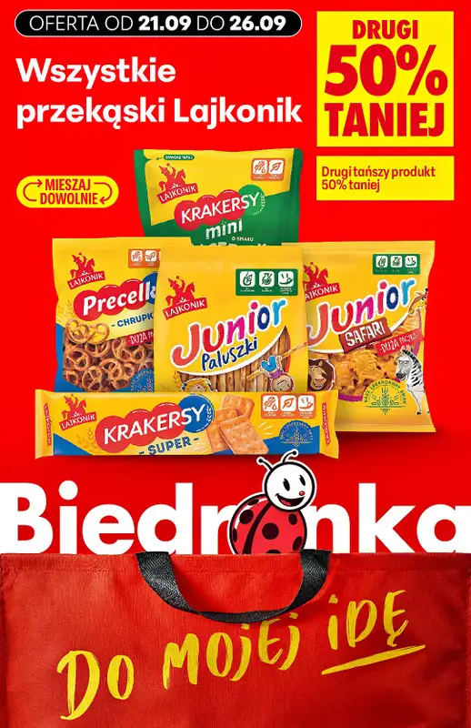 Biedronka - gazetka promocyjna Biedronkowe oszczędności od poniedziałku od poniedziałku 21.09 do soboty 26.09 - strona 15