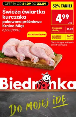 Biedronka - gazetka promocyjna Biedronkowe oszczędności od poniedziałku od poniedziałku 21.09 do soboty 26.09 - strona 5