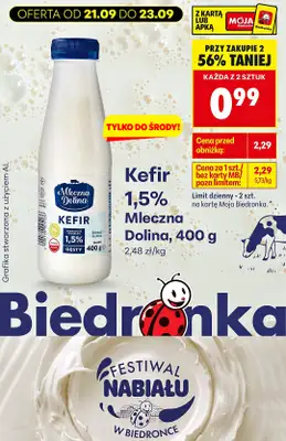 Biedronka - gazetka promocyjna Biedronkowe oszczędności od poniedziałku od poniedziałku 21.09 do soboty 26.09 - strona 16