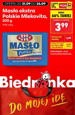 Biedronka - gazetka promocyjna Biedronkowe oszczędności od poniedziałku od poniedziałku 21.09 do soboty 26.09 - strona 2