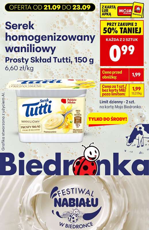 Biedronka - gazetka promocyjna Biedronkowe oszczędności od poniedziałku od poniedziałku 21.09 do soboty 26.09 - strona 13