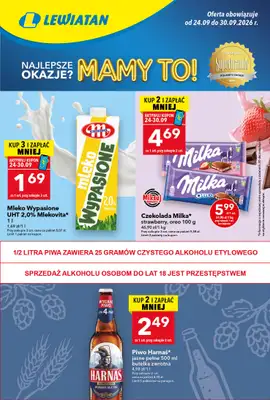 LEWIATAN - gazetka promocyjna Gazetka „MAMY TO w Lewiatanie” od czwartku 24.09 do środy 30.09