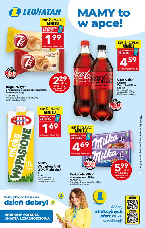 LEWIATAN - gazetka promocyjna Mamy TO w appce od czwartku 24.09 do środy 30.09