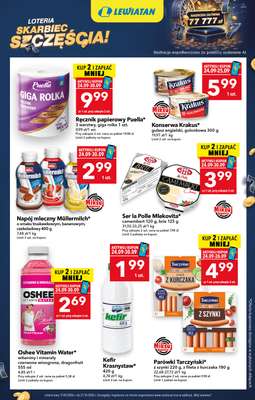 LEWIATAN - gazetka promocyjna Loteria Skarbiec Szczęścia od czwartku 24.09 do środy 30.09