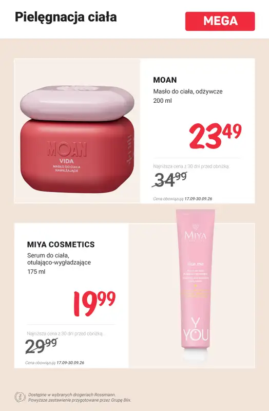 Rossmann - gazetka promocyjna MEGA promocje - jesienny niezbędnik pielęgnacyjny! od poniedziałku 21.09 do środy 30.09 - strona 6