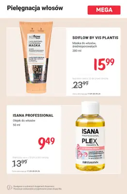 Rossmann - gazetka promocyjna MEGA promocje - jesienny niezbędnik pielęgnacyjny! od poniedziałku 21.09 do środy 30.09 - strona 10