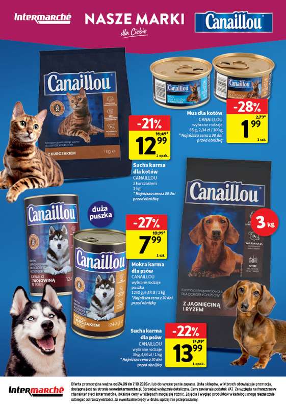 Intermarche - gazetka promocyjna Wszystko czego chcę dla pupila od czwartku 24.09 do środy 07.10 - strona 12