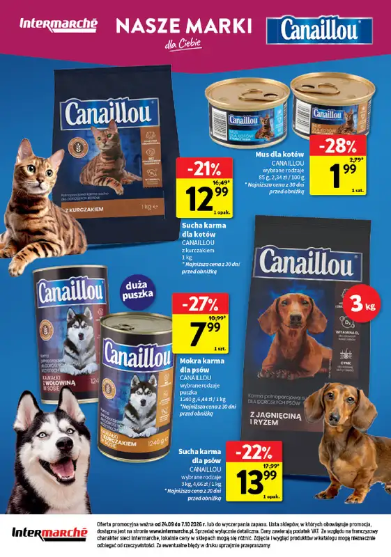 Intermarche - gazetka promocyjna Wszystko czego chcę dla pupila od czwartku 24.09 do środy 07.10 - strona 12