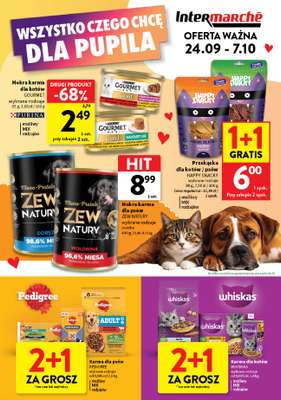 Intermarche - gazetka promocyjna Wszystko czego chcę dla pupila od czwartku 24.09 do środy 07.10