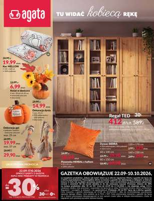 Salony Agata - gazetka promocyjna Gazetka od wtorku 22.09 do soboty 10.10