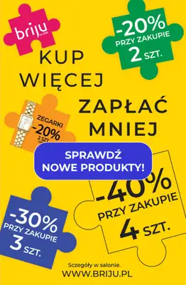 Briju - gazetka promocyjna Kupujesz więcej, zapłać mniej od poniedziałku 21.09 do środy 30.09