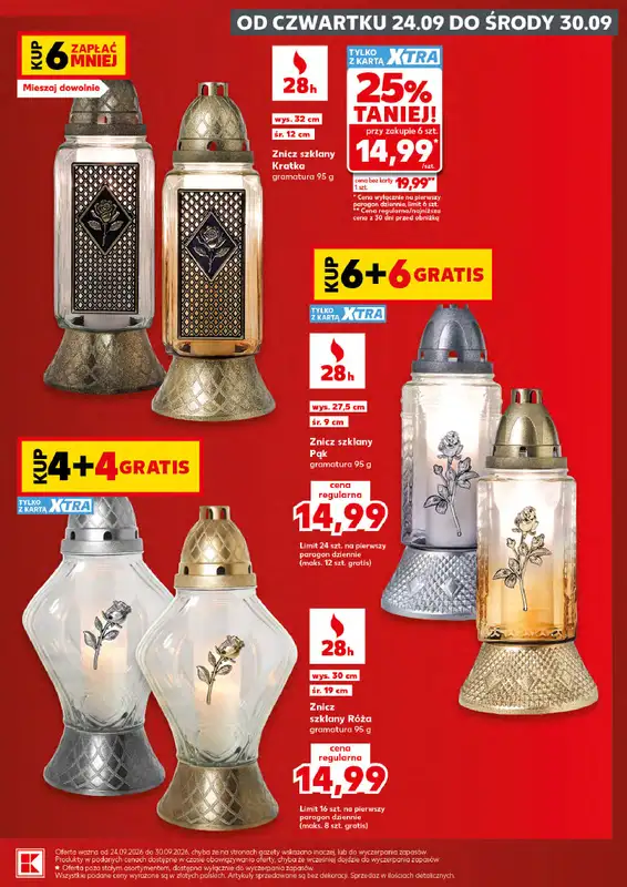 Kaufland - gazetka promocyjna Oferta Kaufland - Znicze od czwartku 24.09 do środy 30.09 - strona 5