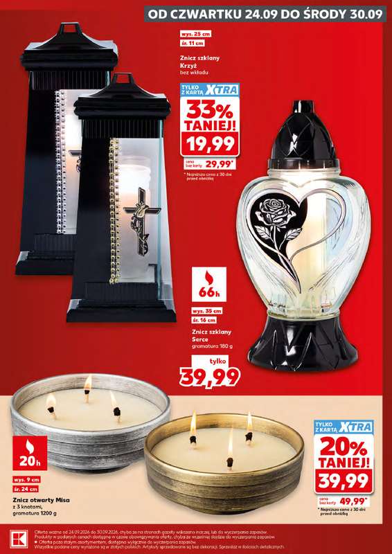 Kaufland - gazetka promocyjna Oferta Kaufland - Znicze od czwartku 24.09 do środy 30.09 - strona 9