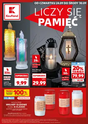 Kaufland - gazetka promocyjna Oferta Kaufland - Znicze od czwartku 24.09 do środy 30.09