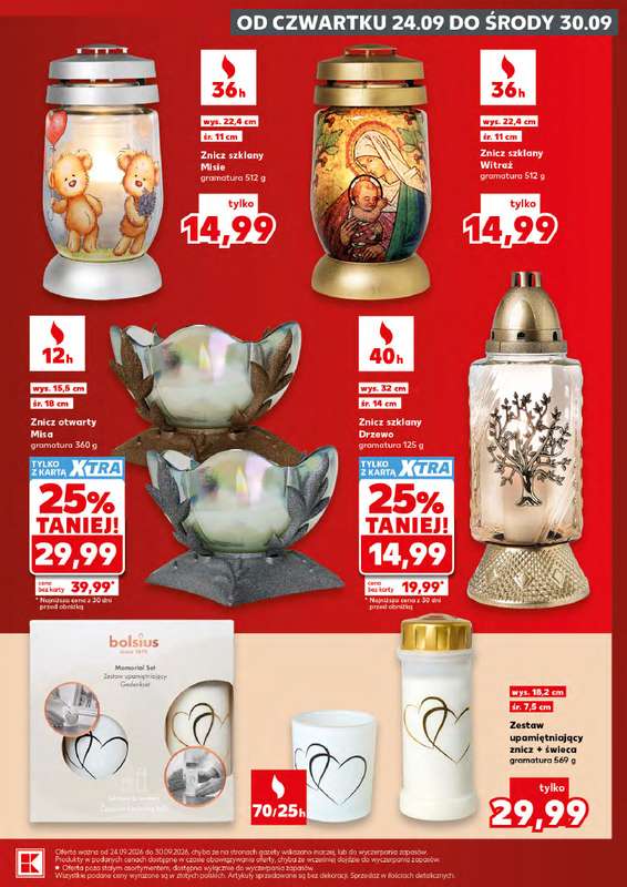 Kaufland - gazetka promocyjna Oferta Kaufland - Znicze od czwartku 24.09 do środy 30.09 - strona 7