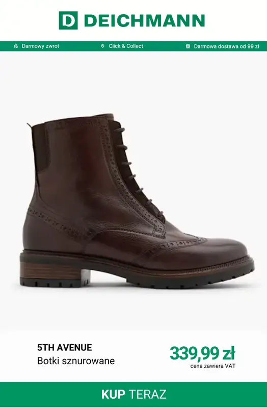 Deichmann - gazetka promocyjna Buty skórzane od poniedziałku 21.09  - strona 7