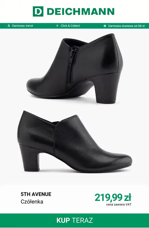 Deichmann - gazetka promocyjna Buty skórzane od poniedziałku 21.09  - strona 11