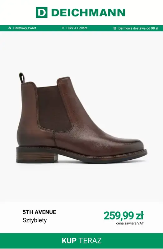 Deichmann - gazetka promocyjna Buty skórzane od poniedziałku 21.09  - strona 9