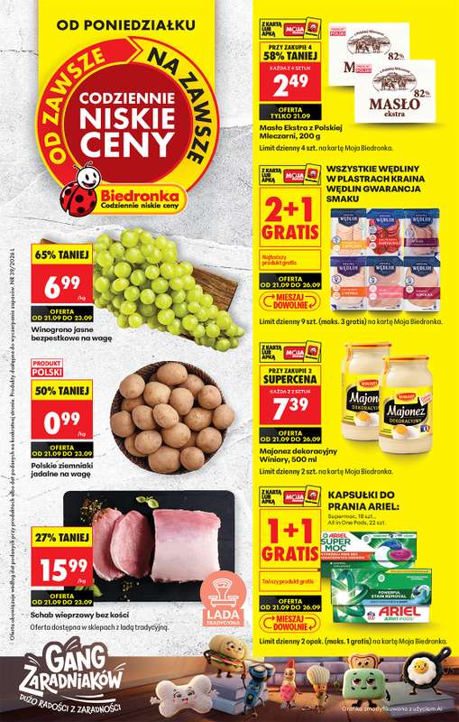 Biedronka - gazetka promocyjna Od poniedziałku, Z ladą tradycyjną od poniedziałku 21.09 do soboty 26.09