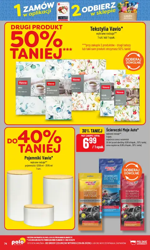 POLOmarket - gazetka promocyjna Gazetka od środy 23.09 do wtorku 29.09 - strona 74