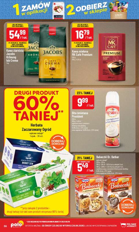 POLOmarket - gazetka promocyjna Gazetka od środy 23.09 do wtorku 29.09 - strona 56
