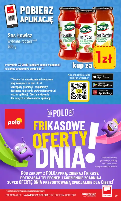POLOmarket - gazetka promocyjna Gazetka od środy 23.09 do wtorku 29.09 - strona 69