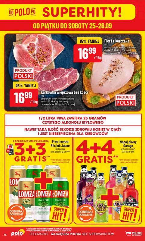 POLOmarket - gazetka promocyjna Gazetka od środy 23.09 do wtorku 29.09 - strona 16