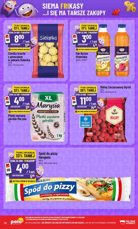 POLOmarket - gazetka promocyjna Gazetka od środy 23.09 do wtorku 29.09 - strona 70