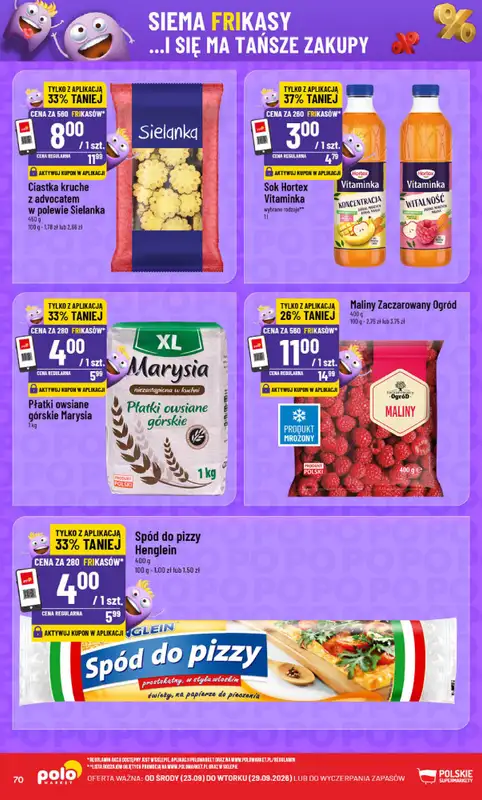 POLOmarket - gazetka promocyjna Gazetka od środy 23.09 do wtorku 29.09 - strona 70